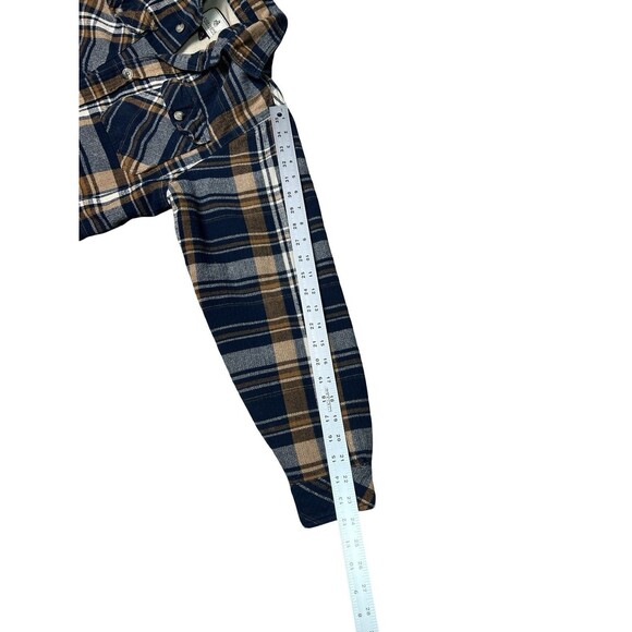Legendary White Tails Fleece Lined Flannel Shacket Soft Warm Shirt Men M Pockets - Picture 10 of 14
